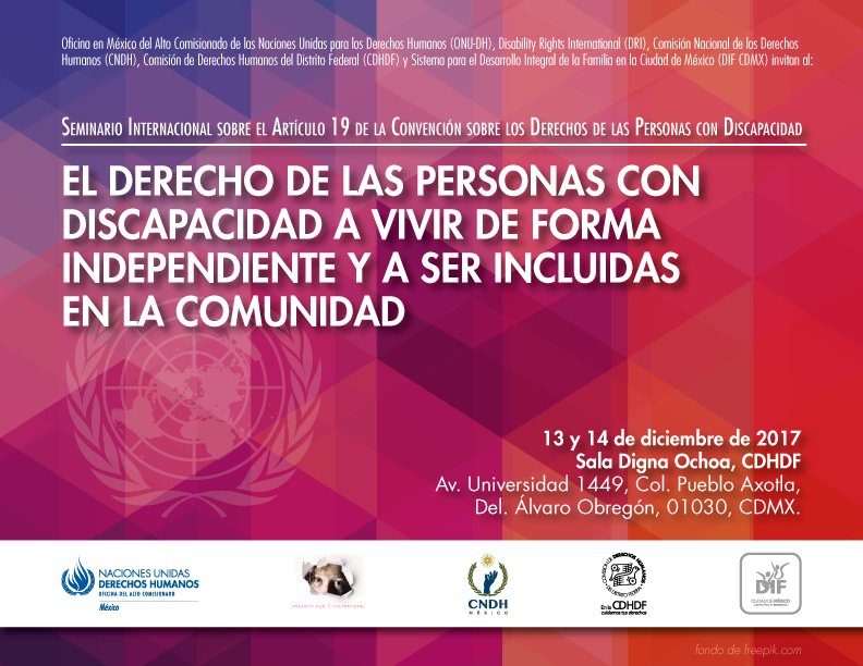 Seminario internacional sobre derechos de las personas con discapacidad
