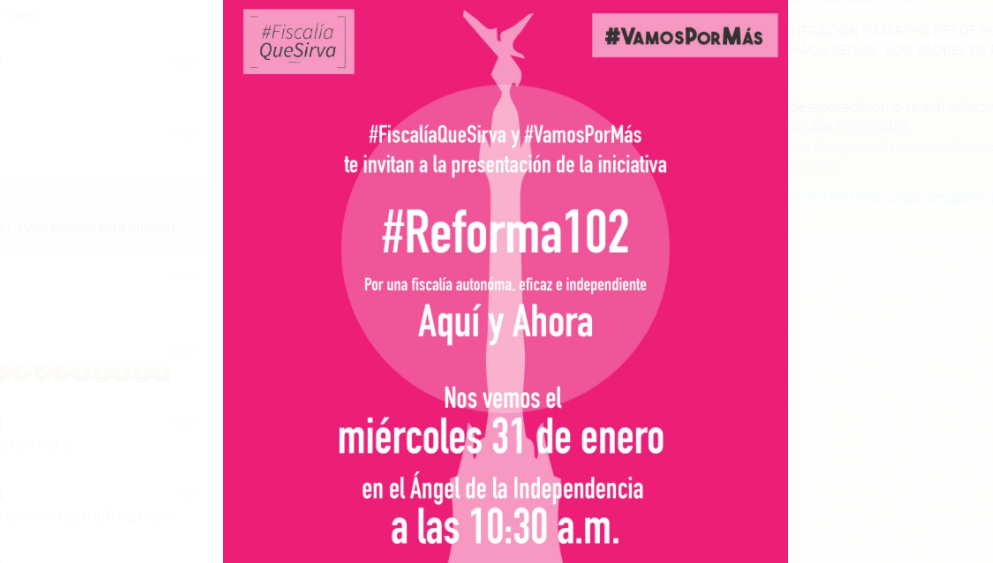 Presentación de la iniciativa #Reforma102