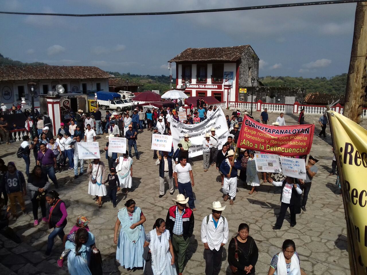 Delincuencia organizada opera en Cuetzalan, denuncian en manifestación