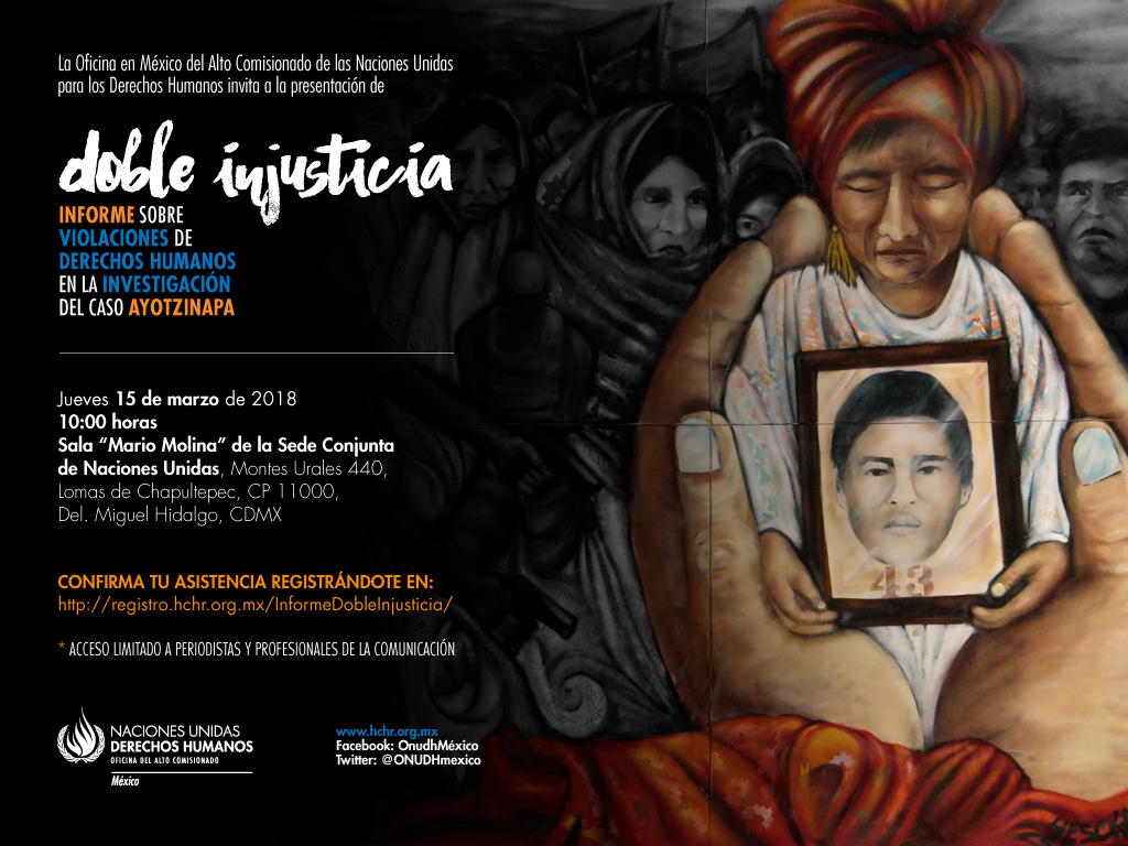 EN AGENDHA | Presentación de informe de la ONU sobre Ayotzinapa