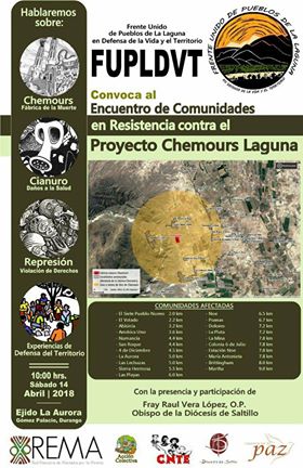 EN AGENDHA | Encuentro de Comunidades Afectadas por el Proyecto Chemours Laguna