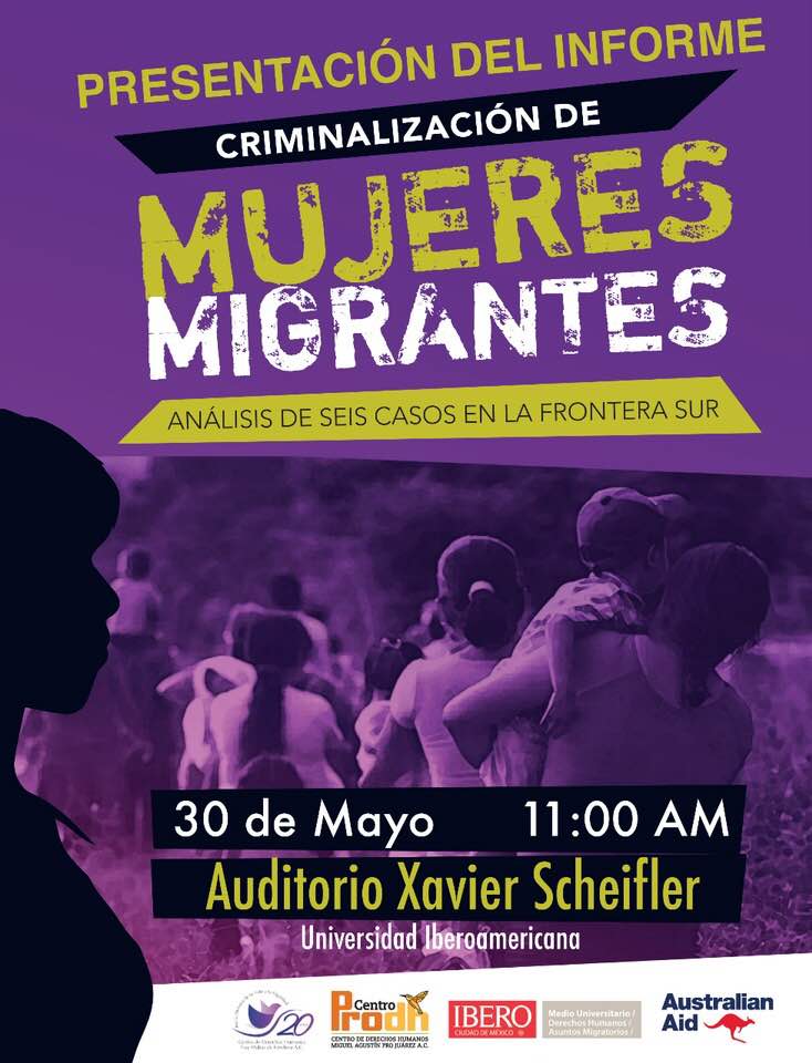EN AGENDHA | Presentación del informe «Criminalización de mujeres migrantes»