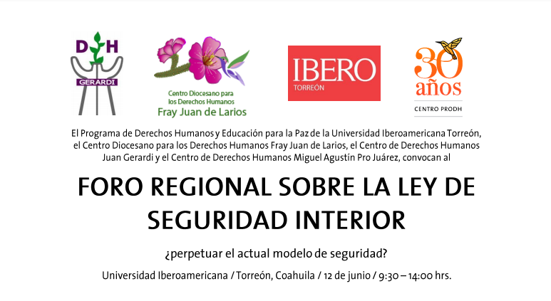 EN AGENDHA | Foro en Torreón sobre la Ley de Seguridad Interior