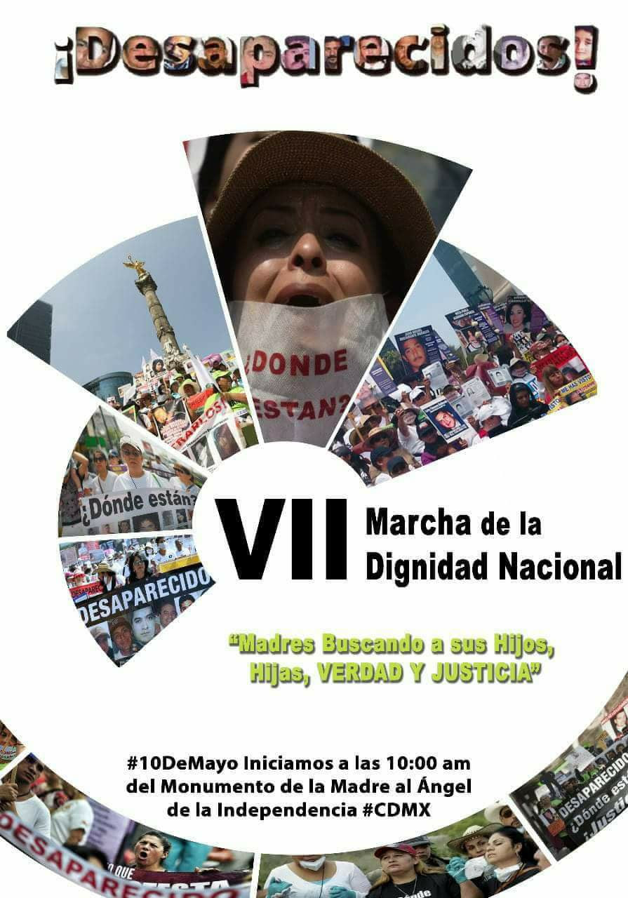 EN AGENDHA | VII Marcha de la Dignidad Nacional «Madres buscando a sus hij@s»