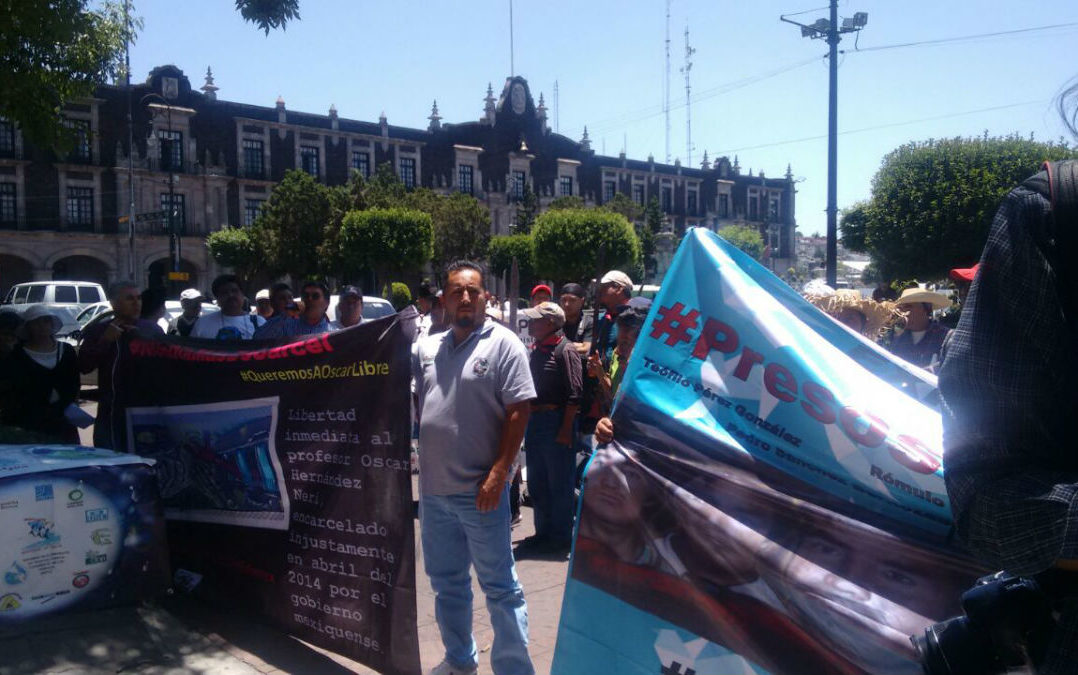 IMAGEN DEL DÍA | Exigen libertad para presos políticos de San Pedro Tlanixco, Edomex
