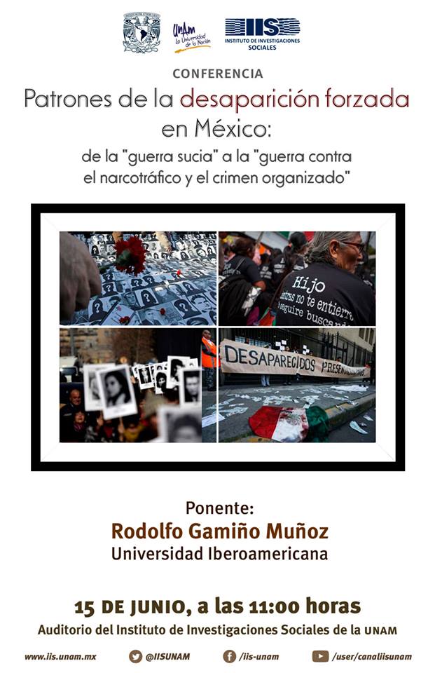 EN AGENDHA | Conferencia «Patrones de la desaparición forzada en México»