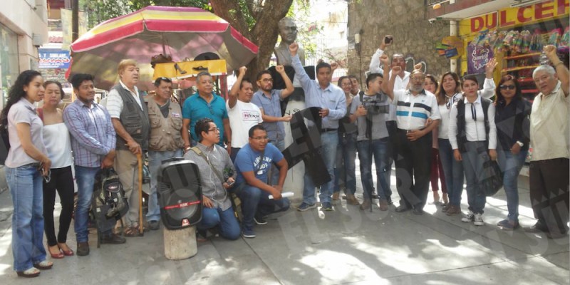 IMAGEN DEL DÍA | Se manifiestan reporteros en Chilpancingo e Iguala para exigir justicia