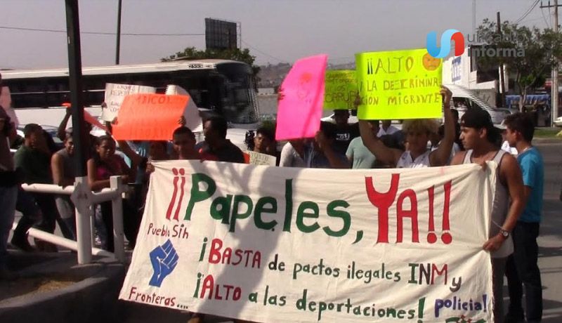 IMAGEN DEL DÍA | BC: Migrantes exigen solución al INM y denuncian abusos de la policía