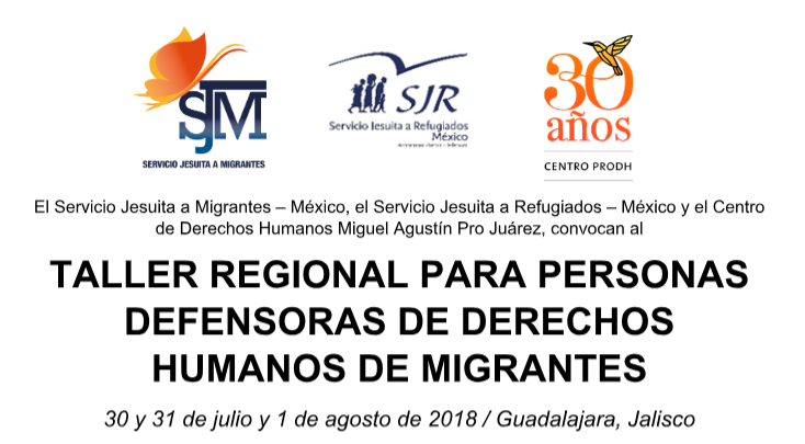 EN AGENDHA | Guadalajara: Taller para personas defensoras de migrantes