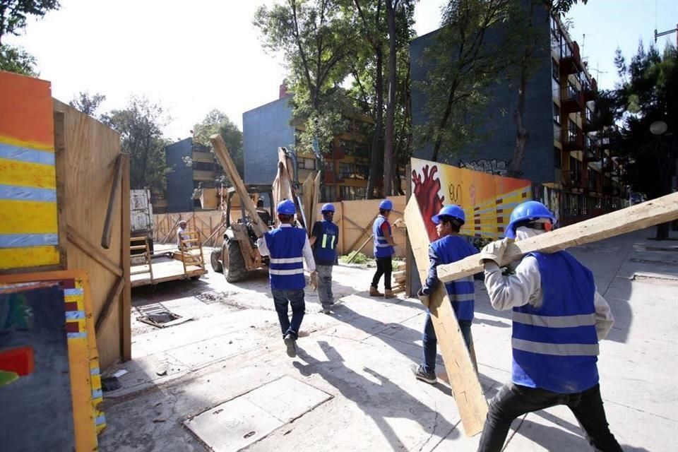 IMAGEN DEL DÍA | A 10 meses del 19-S, inicia reconstrucción en Multifamiliar Tlalpan