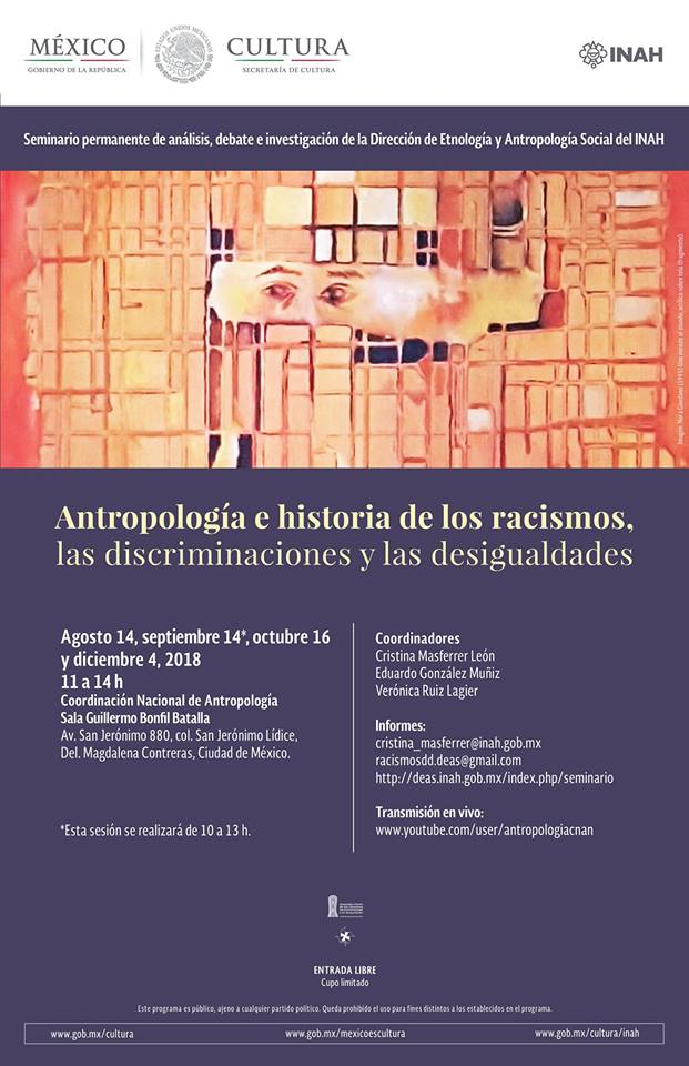 EN AGENDHA | Seminario Antropología e historia de los racismos