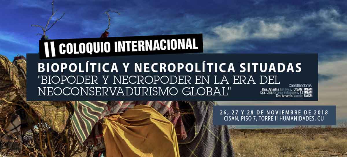 EN AGENDHA | Coloquio Internacional Biopolítica y Necropolítica Situadas