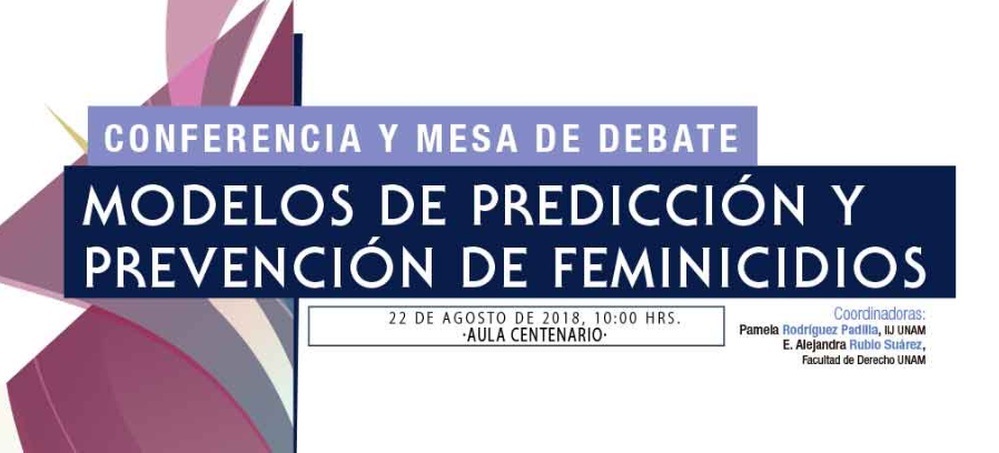 EN AGENDHA | Conferencia «Modelos de predicción y prevención de feminicidio»