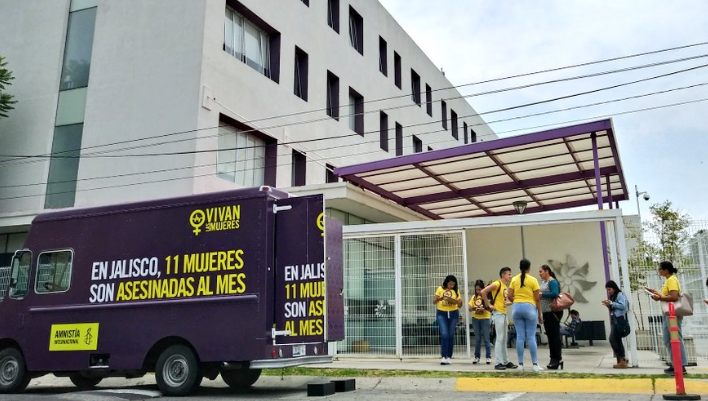 IMAGEN DEL DÍA | Amnistía Internacional denuncia falta de protección a mujeres en Jalisco