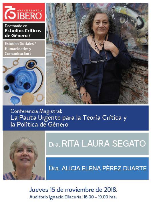 EN AGENDHA | Conferencia magistral de Rita Segato