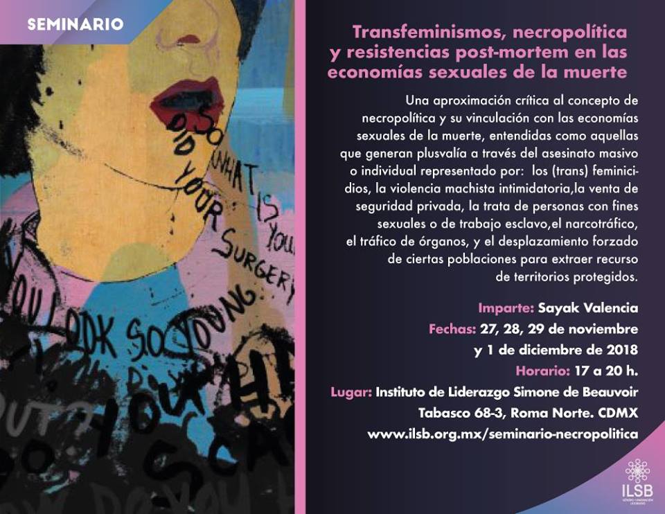 EN AGENDHA | Seminario Transfeminismos, necropolítica y resistencias