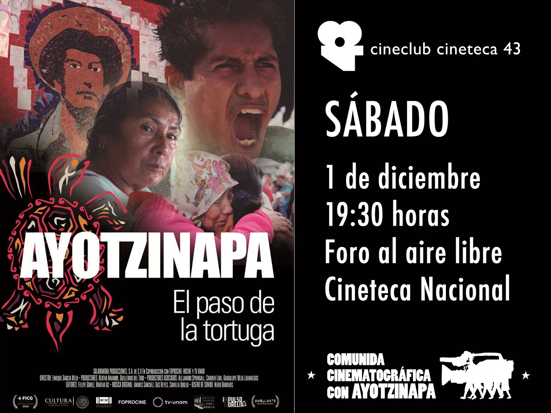 EN AGENDHA | Función gratuita de «Ayotzinapa, el paso de la tortuga»
