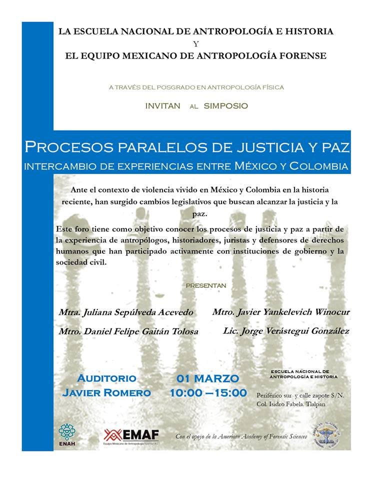 EN AGENDHA | Simposio Procesos paralelos de justicia y paz