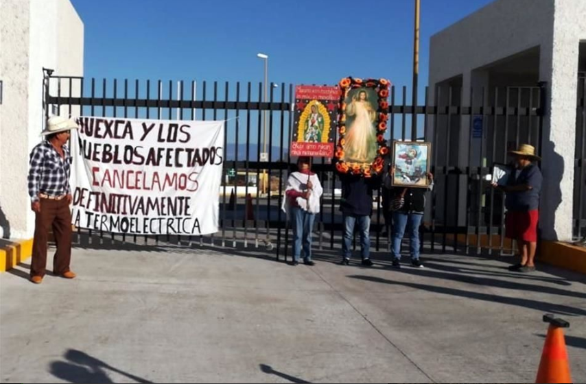 IMAGEN DEL DÍA | Protestan en Huexca contra termoeléctrica