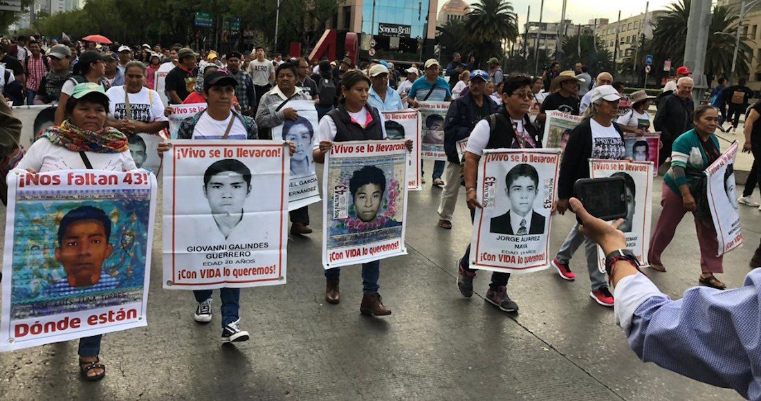 Ayotzinapa: Marcha en tres estados a 53 meses