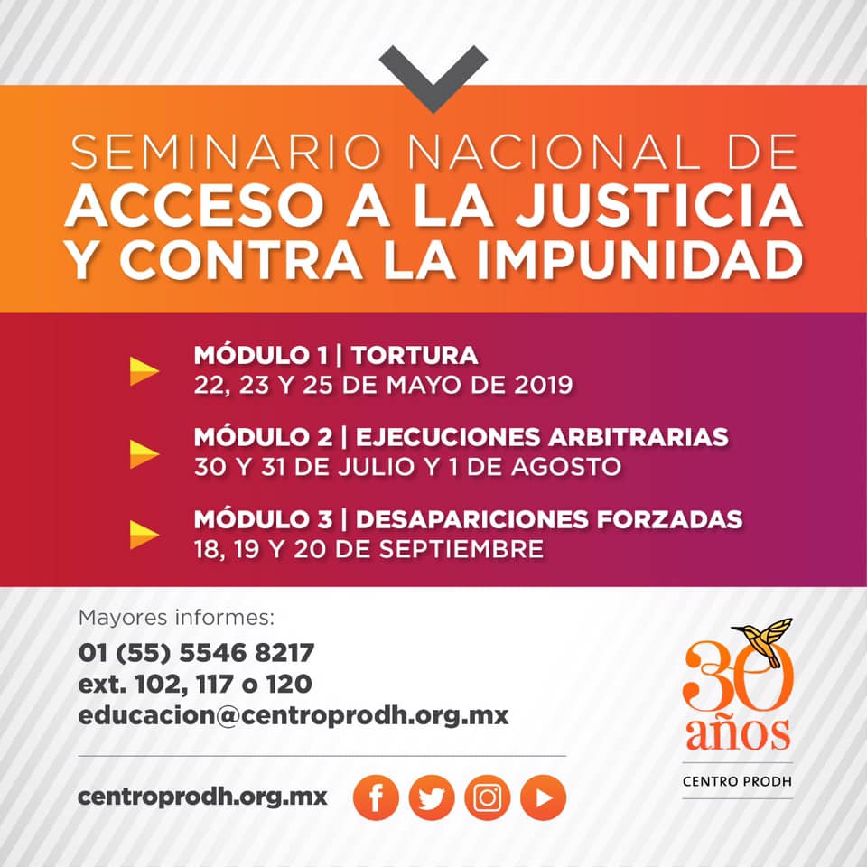 EN AGENDHA | Seminario Nacional de Acceso a la Justicia y Contra la Impunidad