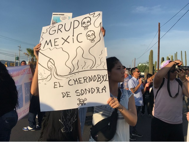 IMAGEN DEL DÍA | Piden sacar a Grupo México de Sonora