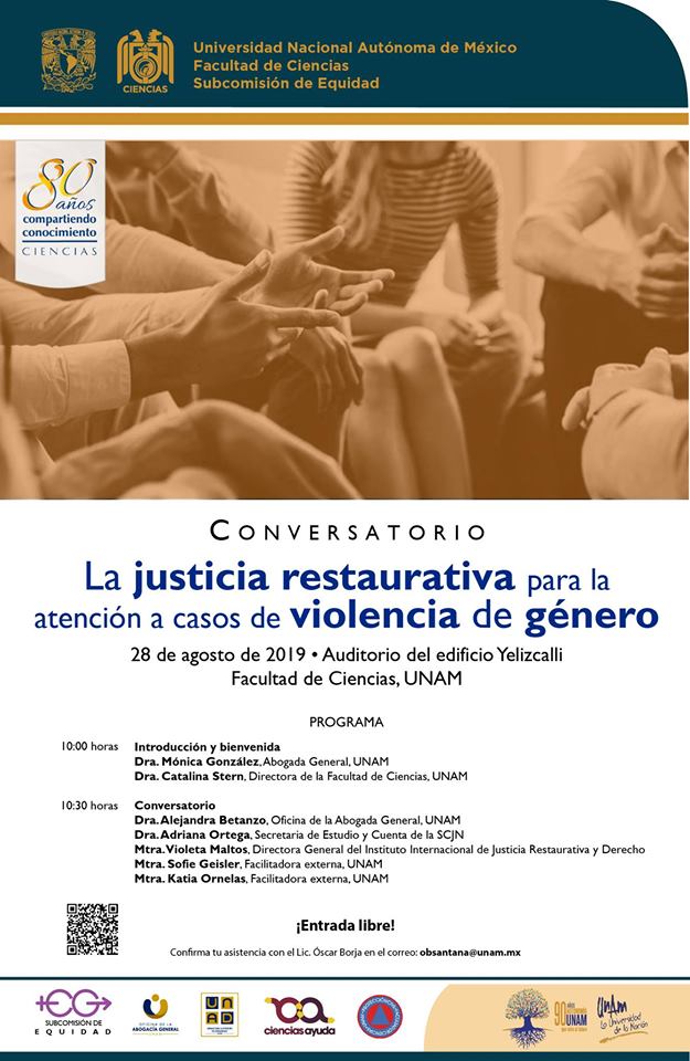 EN AGENDHA | Conversatorio sobre justicia restaurativa en casos de violencia de género