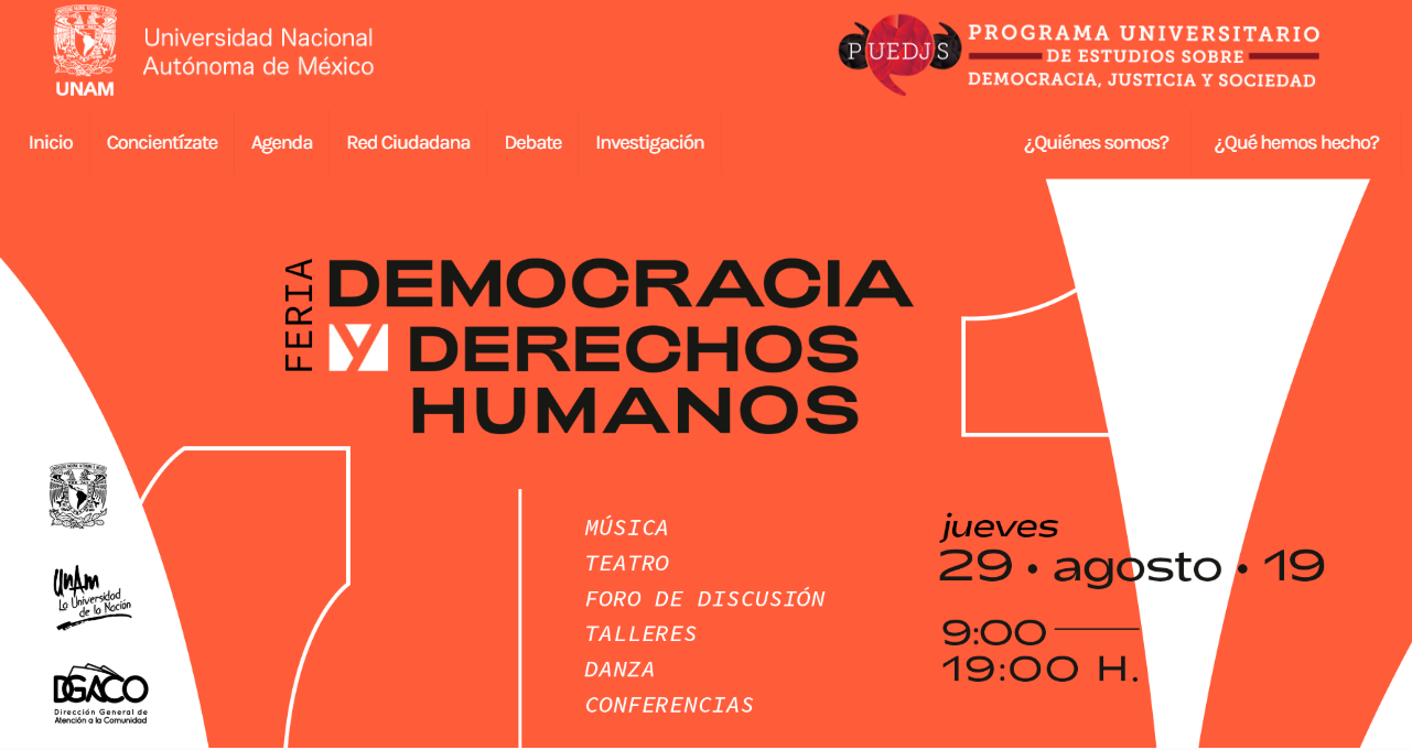 EN AGENDHA | Feria «Democracia y derechos humanos»