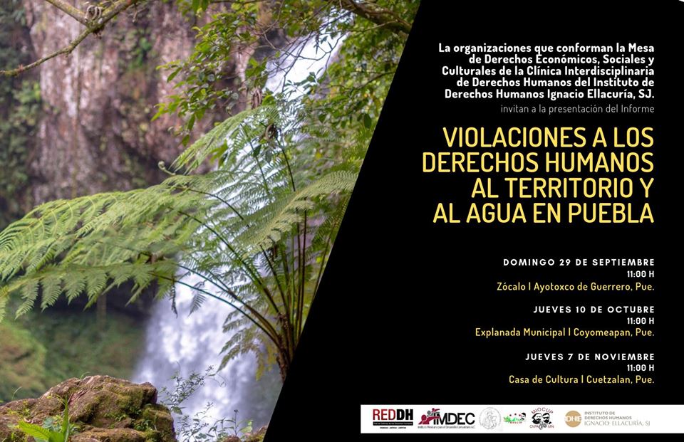 EN AGENDHA | Informe sobre violaciones al derecho al territorio y al agua en Puebla