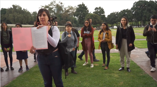 IMAGEN DEL DÍA | Exigen que trabajadores de la UNAM dejen de revictimizar y criminalizar a Lesvy