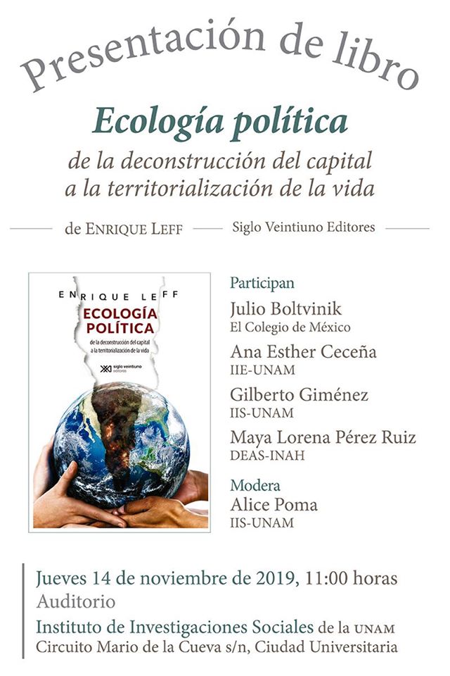 EN AGENDHA | Presentación del libro: Ecología política