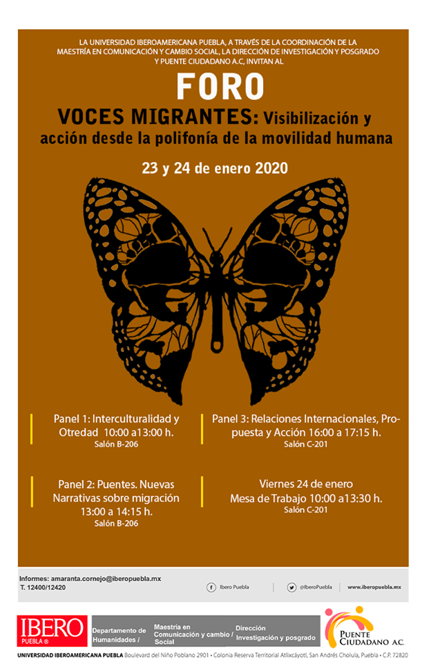 EN AGENDHA | Foro: Voces Migrantes (Puebla)