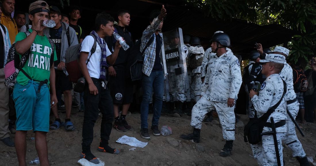 ONUDH pide a México evitar el uso de fuerza contra migrantes