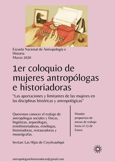 EN AGENDHA | Primer Coloquio de mujeres antropólogas e historiadoras
