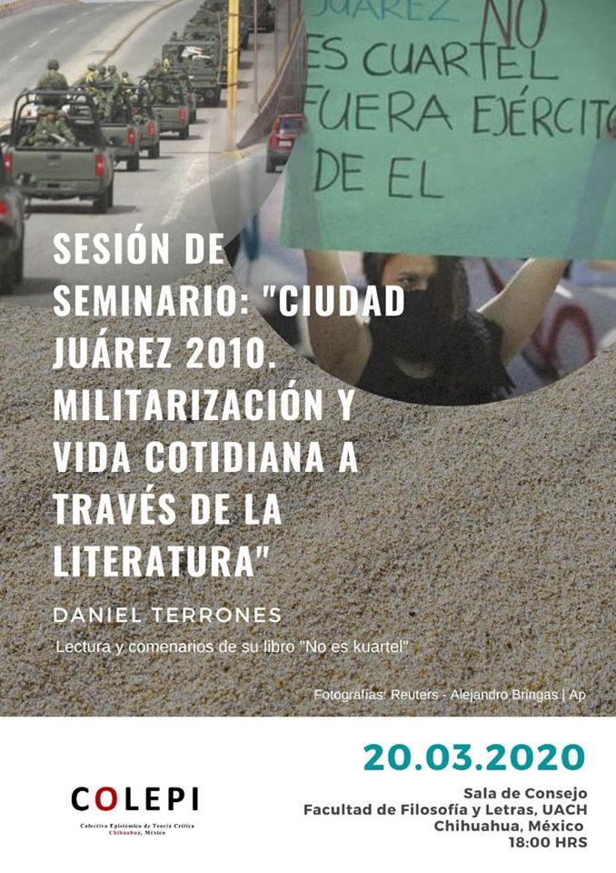 EN AGENDHA | Seminario: Ciudad Juárez 2010. Militarización y Vida Cotdiana