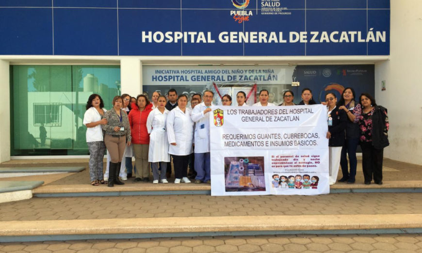 IMAGEN DEL DÍA | Médicos y enfermeras protestan por falta de insumos