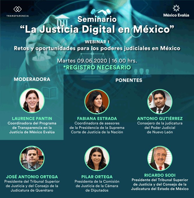 EN AGENDHA | Webinar «Retos y oportunidades para los poderes judiciales en México»
