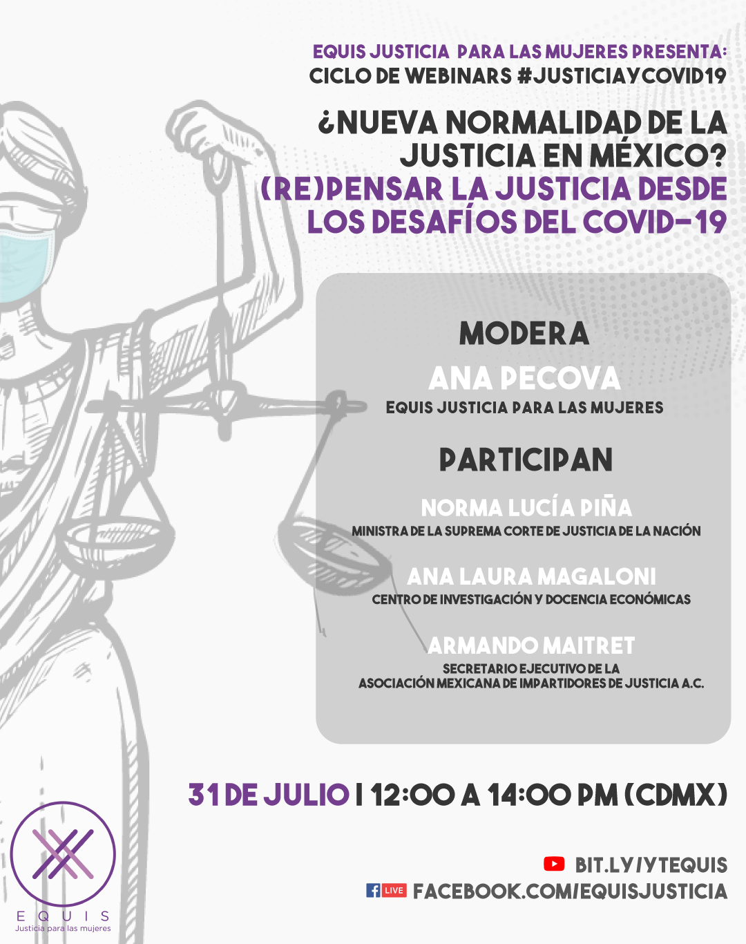 EN AGENDHA | Webinar: ¿Nueva normalidad de la justicia en México?
