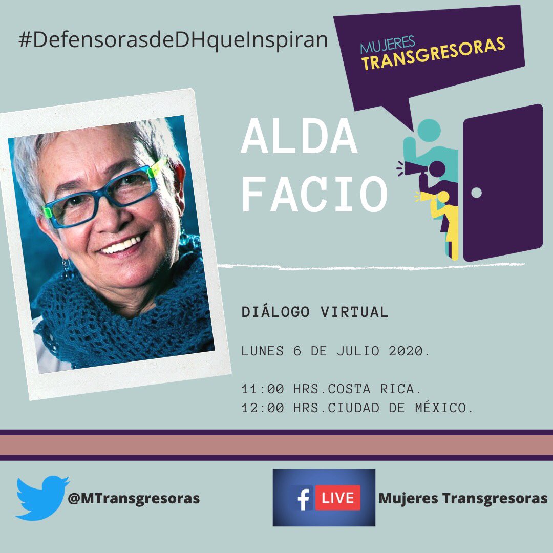 EN AGENDHA | Diálogo virtual con la jurista y escritora feminista Alda Facio