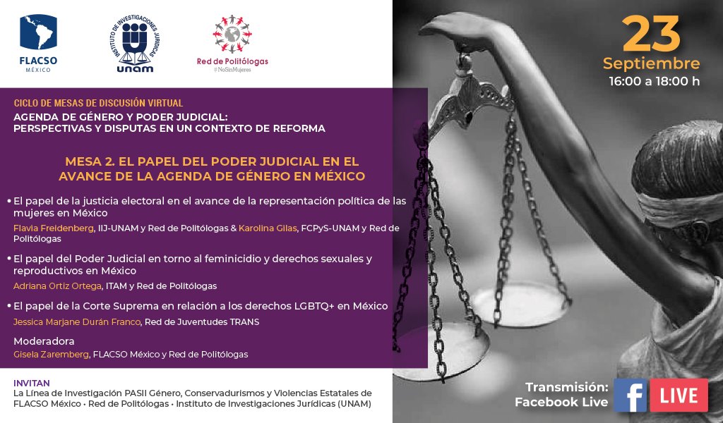 EN AGENDHA | Mesa: El papel del Poder Judicial en el avance de la agenda de género