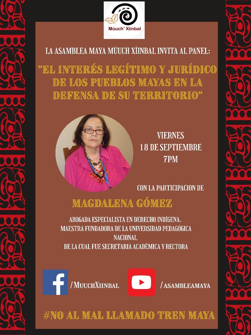 EN AGENDHA | Conferencia «El interés legítimo y jurídico de los pueblos mayas en la defensa de su territorio»