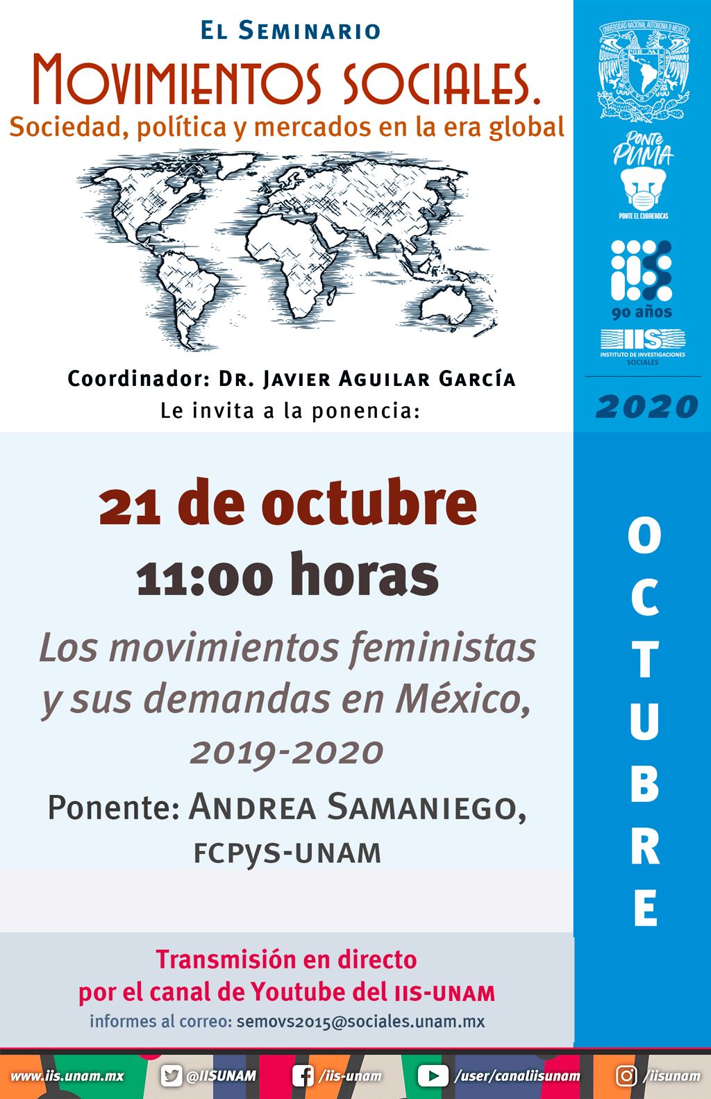 EN AGENDHA | Ponencia «Los movimientos feministas y sus demandas en México, 2019-2020»