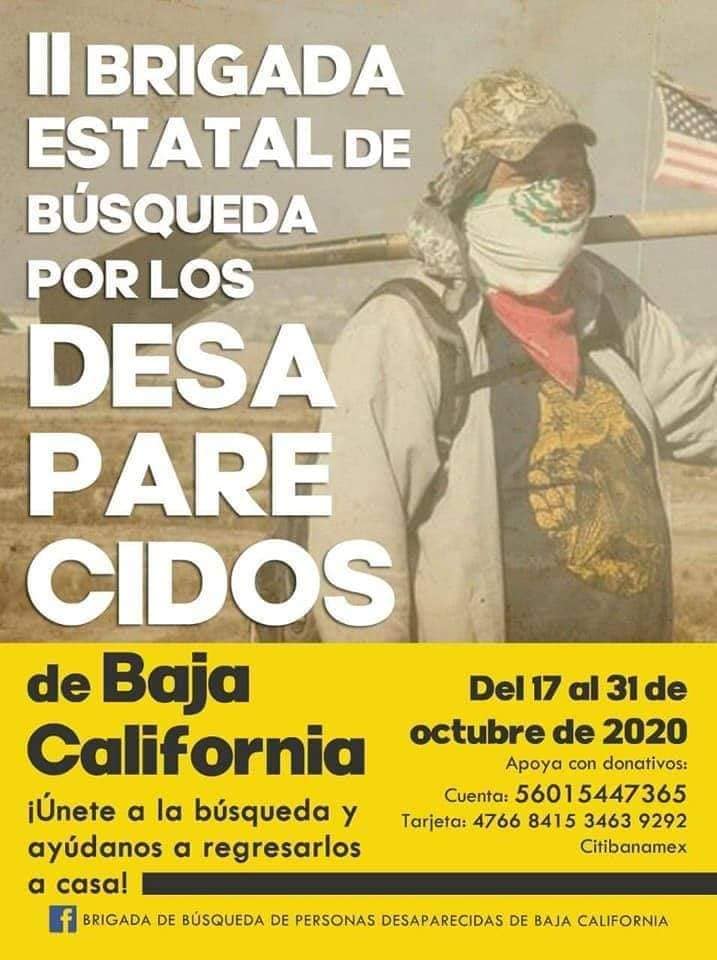EN AGENDHA | Campaña para brigada de búsqueda en Baja California