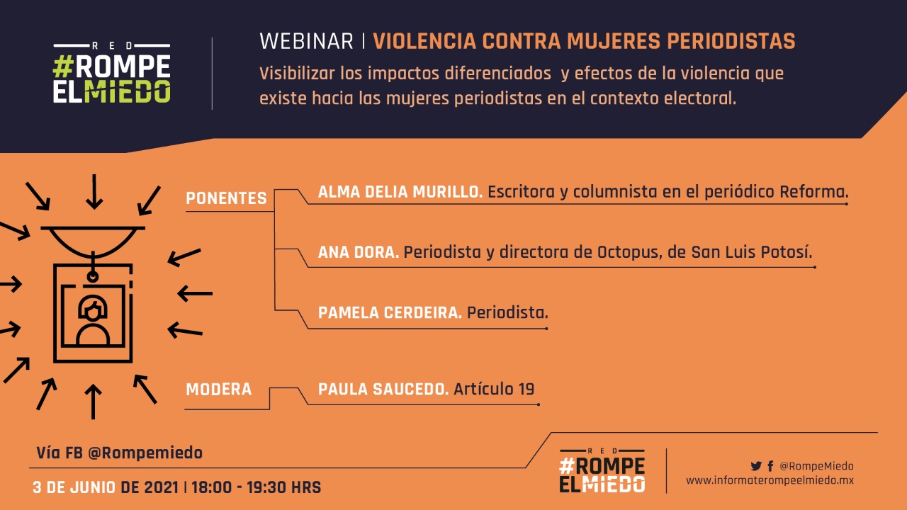 EN AGENDHA | Webinar: Violencia contra mujeres periodistas