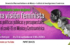 EN AGENDHA | VIII Seminario sobre mujeres. Una visión feminista de las políticas públicas y presupuestales ante el Covid-19 en México y Centroamérica