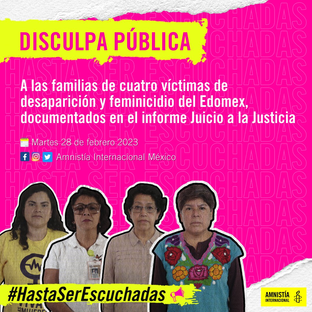 Se disculpará FGJ Edomex con familias de 4 víctimas de feminicidio ...