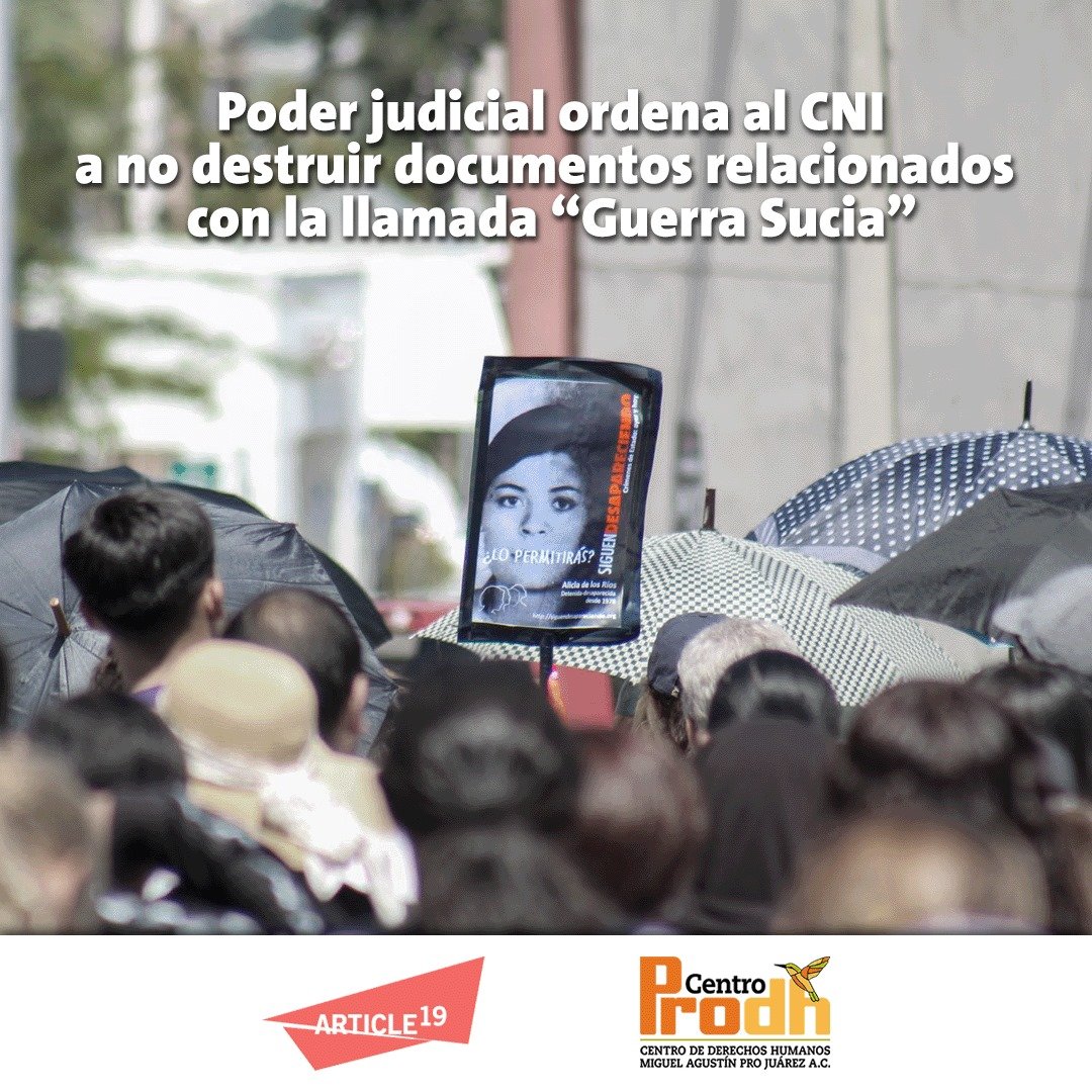 Poder Judicial Ordena Al Cni A No Destruir Documentos Relacionados Con La Llamada “guerra Sucia 0322