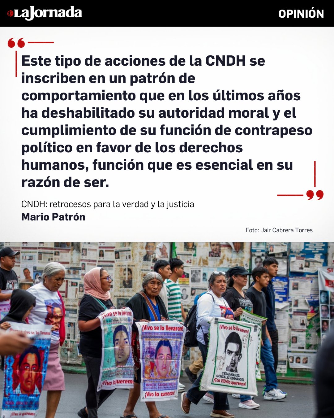 CNDH: retrocesos para la verdad y la justicia
