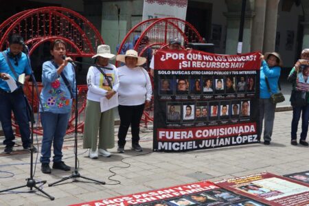 Oaxaca: seis personas desaparecen al día, colectivos denuncian falta de avances en búsquedas y exigen renuncia de comisionada