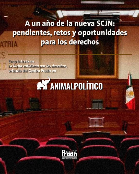 A un año de la nueva SCJN: pendientes, retos y oportunidades para los derechos